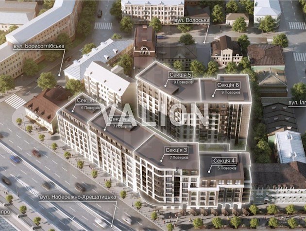 Продажа 2к квартиры по переуступке Набережно-Крещатицкая 21