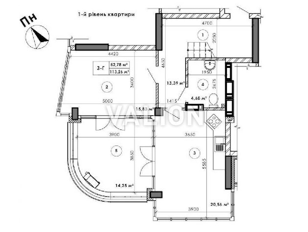В продаже видовая 2-хуровневая квартира на последних этажах (25-м и 26-м) в ЖК «Медовый-2» (дом 1) с двумя террасами