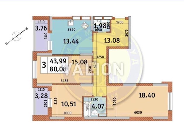 Продажа 3-комнатной квартиры в ЖК «Медовый» І очередь