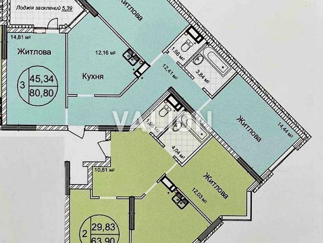 Продажа 2к квартиры в ЖК Святобор.