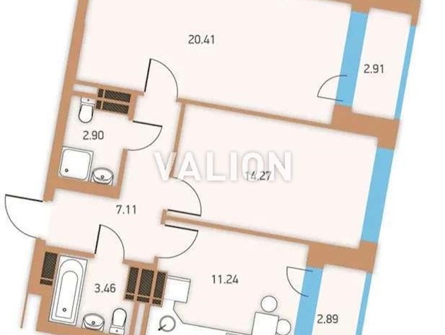 2-к квартира в ЖК Twin House. Київ, вул. Крайня, 1