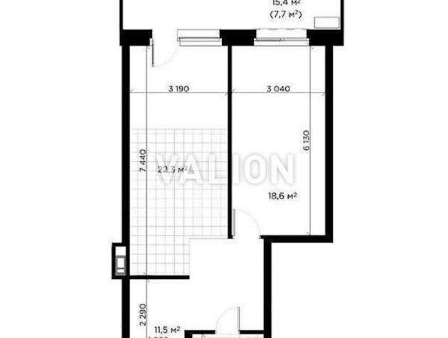 Продаж 1-кімнатної квартири в ЖК Diadans.