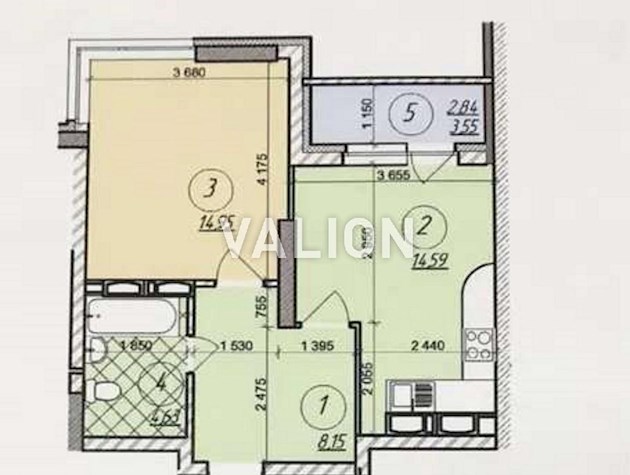 Продаж 1-кімнатної квартири в ЖК «Freedom», просп.Нарбута Георгія (Визволителів), 1а