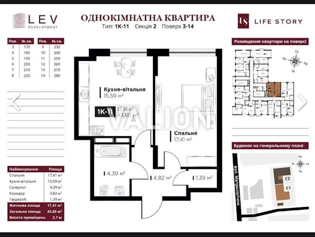 Продажа 1-к квартиры ЖК Лайф Стори Голосеевский район