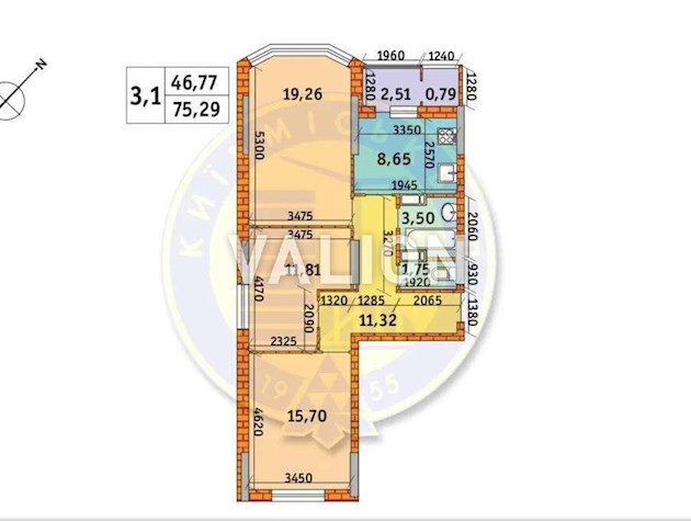 Продажа 3-к квартиры ул Бориспольская 40 ЖК Оберег -2