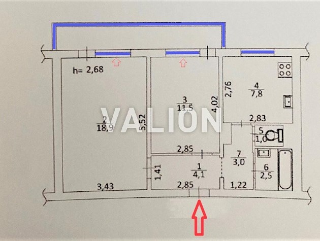 Продажа 2-х комнатной квартиры Чистяковская 7