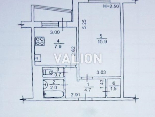 Просторная однокомнатная квартира в Святошинском районе