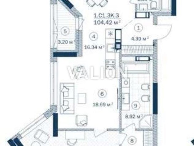 Продаж 3-к квартири вул. Євгена Сверстюка 54