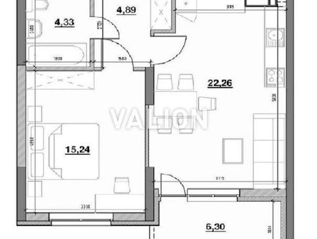 1 комн. 13 эт. ЖК Ok’Land. Воздухофлотский 56
