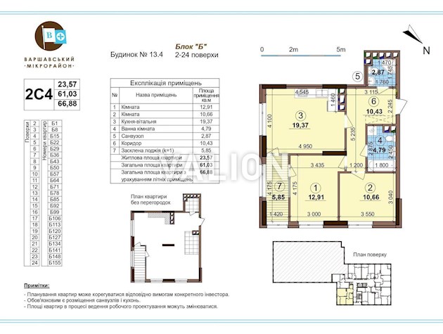 Продажа 2к. квартиры, Варшавский+, дом. 13.4