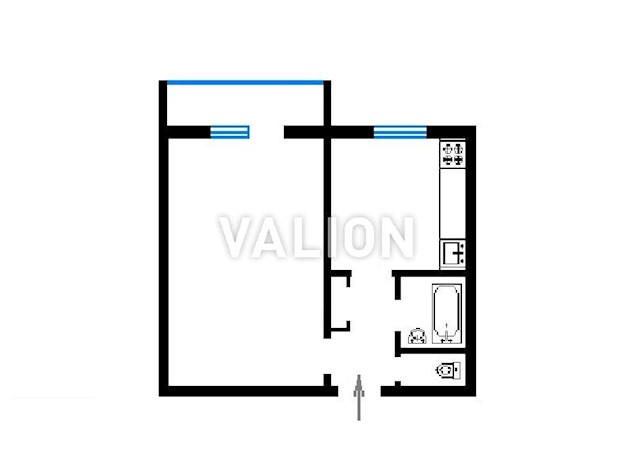 Продается 1-комнатная квартира на 2/9 этаже с ремонтом 34,9 кв.
