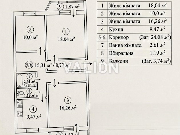 Продажа 3-комнатной квартиры 85.34 м² по ул.Драгоманова, 22