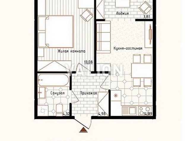 Продажа 1 комнатной квартиры под ремонт ЖК Новая Англия, Голоссеевский район, ул. Максимовича 26Е