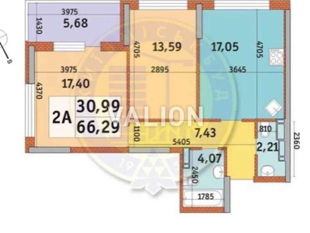 2к.квартира в ЖК Урловский-1, Причальная, 11