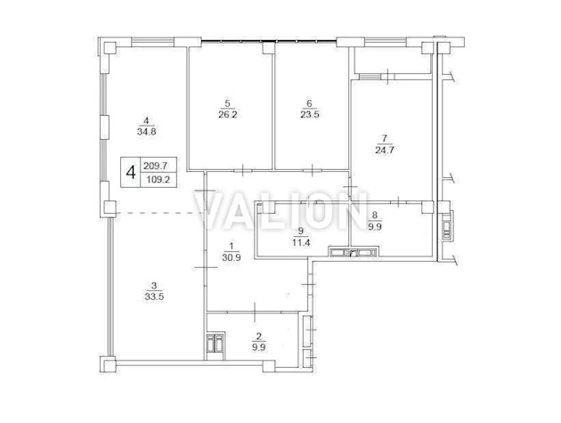 Продажа 4-к квартиры ул. Саперне Поле 5