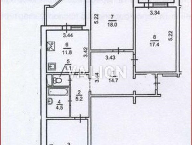 Продажа 3-х комн Деснянский р-н, ул. Милославская, 32/51А. АППС-люкс, год строительства — 2006