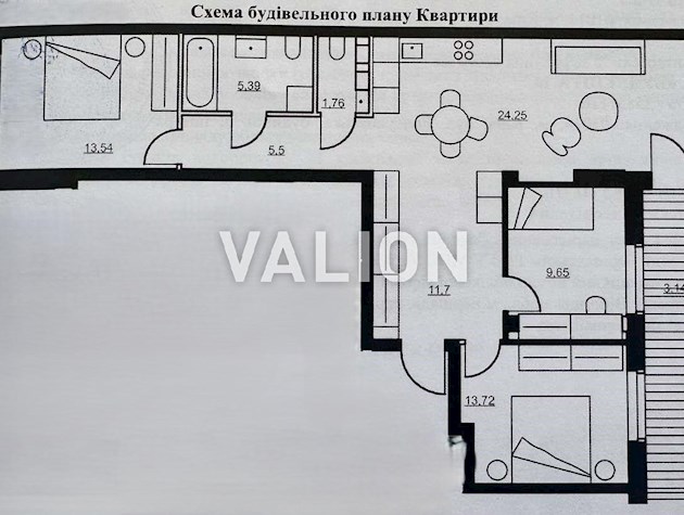 Продаж 3-к квартири вул. Набережно-Рибальська дорога 5