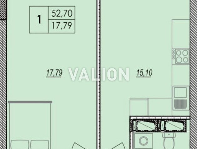 Продается 1 к. квартира в ЖК Olimpic Park 52 кв. м, пр-т. Бажана 17.