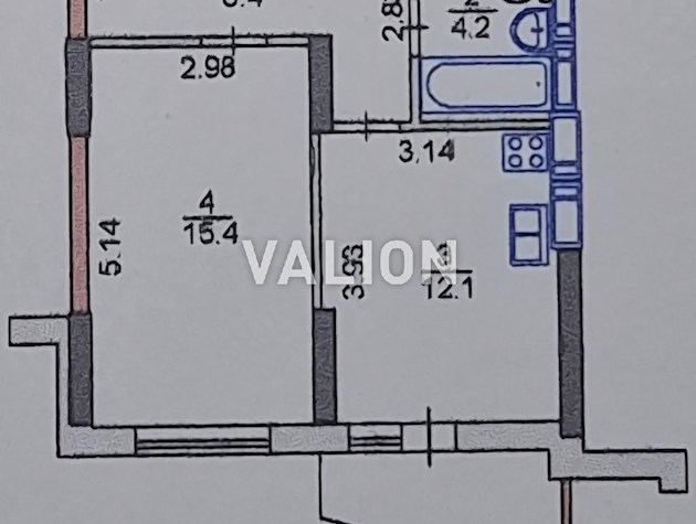 Продається 1к квартира в ЖК «Каховська», м.Лівобережна