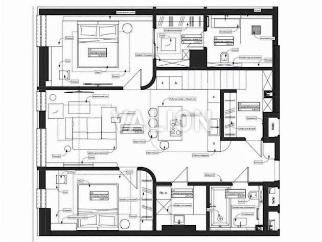 Продаж 2к-квартири ул. Тютюнника 39/2, ЖК TRIIINITY, 102 м²