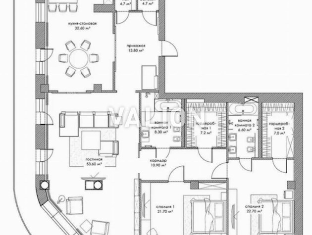 Продажа 4-квартиры ул. Новоселицкая 10, ЖК Renaissance Residence 200 м²