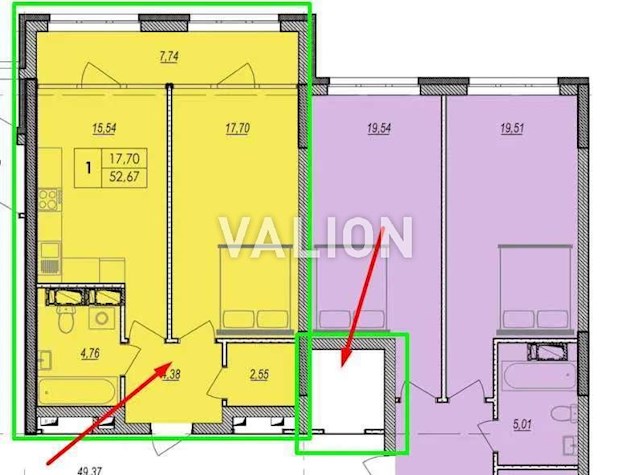 Продажа 1-к квартиры просп. Николая Бажана 17