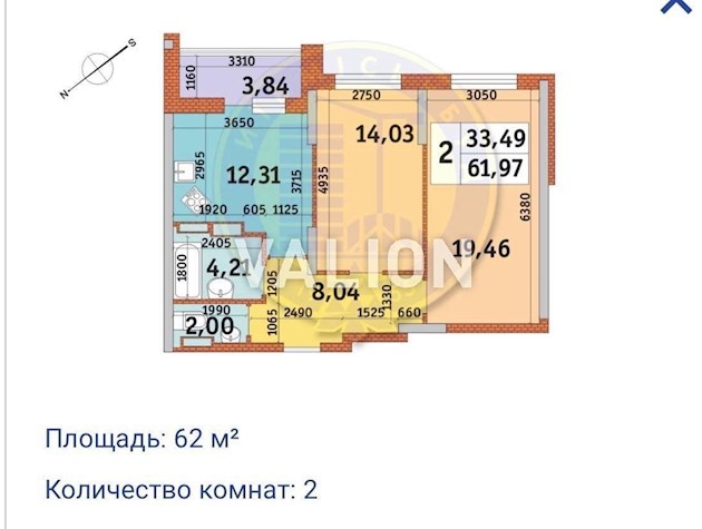 Продается 2-х комн. квартира в ЖК «Медовый» ул.Кадетский Гай, 10