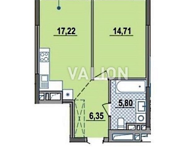 Продаж 1-к квартири вулиця Колекторна 40