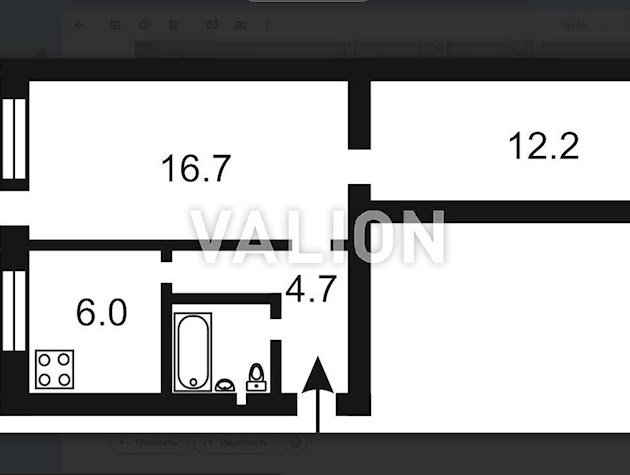 Продаж 2-кімнатної квартири провулок Коломийський 18, корп.1