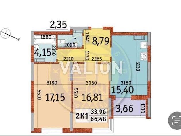 Продажа 2-к квартиры просп. Отрадный 93/2