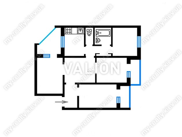 Продажа 4-комнатной квартиры ул.Васкула Ореста 44/50