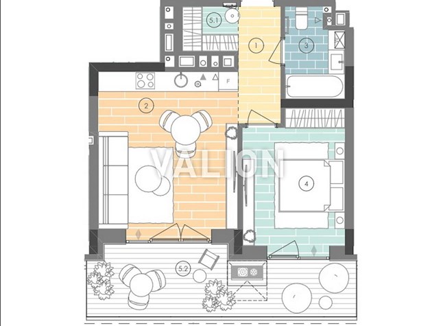 Продается 1 комнатная квартира 50 м² Гарета Джонса 12 секция А0606 в иновационном комплексе Киева – UNIT Home.