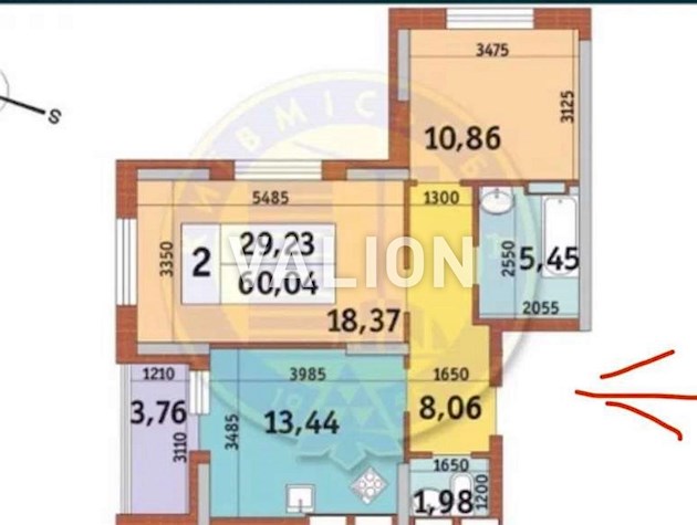 Продаж 2-кімнатної квартири вул. Каховська, 62а ЖК Коховська.