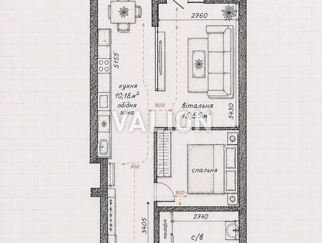 Продажа 1 к квартиры возле метро Теремки Глушкова 42 ЖК Авеню 42