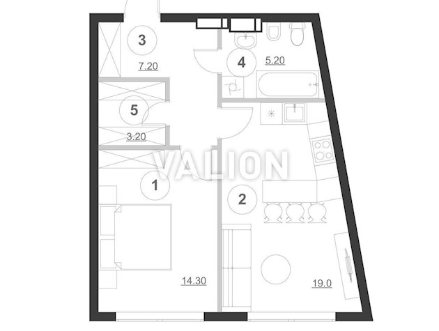 Продажа 1- комнатной квартиры в ЖК Greenville Park .