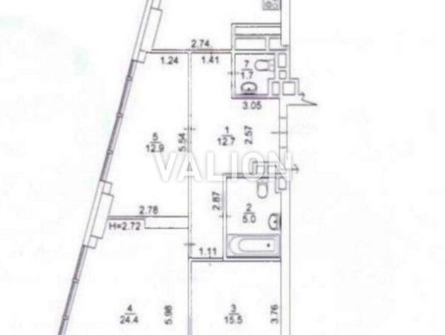 Продается трехкомнатная квартира, ЖК «Метрополис», улица Академика Заболотного, 1Б