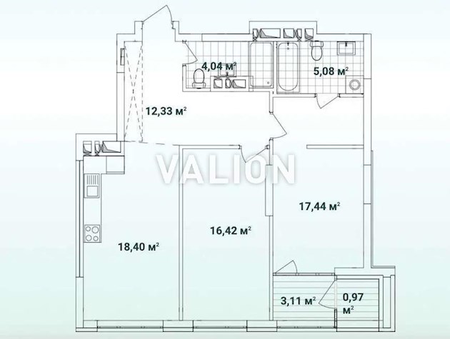 Продаж 2-к квартири вул. Виговського Івана 10 ЖК Варшавський 3