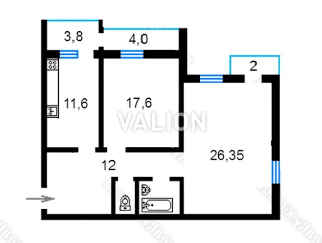Продажа 2-комнатной квартиры по просп.Героев Сталинграда, 16б