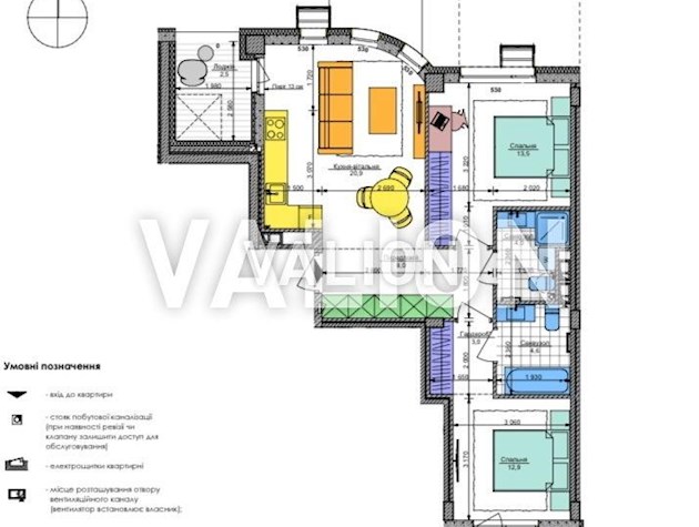 Продаж 2-кімнатной квартири, ЖК Республіка (Теремки), вул. Братів Шеметів, 10/8