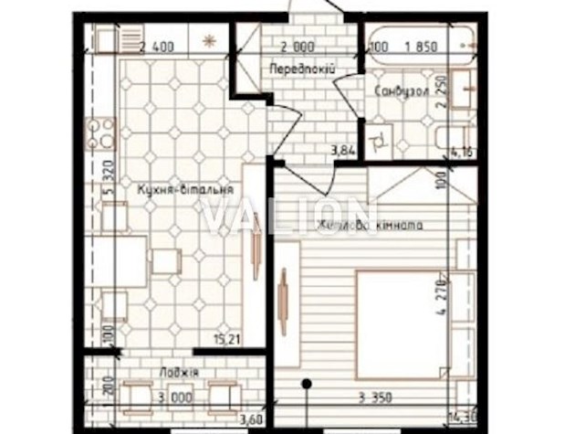 Продажа 1-комнатной квартиры без ремонта в ЖК Новая Англия. Паркинг в доме!