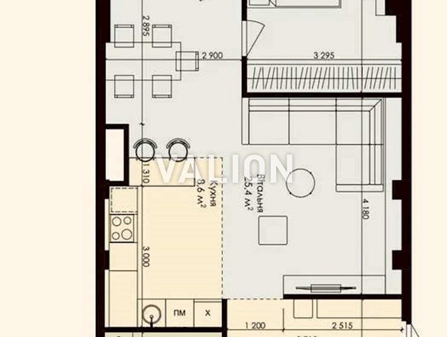 Продаж 2-к квартири в Хенесі Хаус, вул. Нагірна 16/18