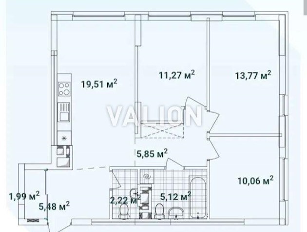 Продажа 3-комнатной квартиры по ул.Змиенко Всеволода, 15/23 в ЖК Варшавский 3