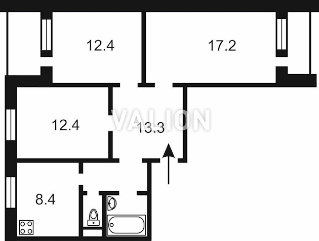 Продам 3 комн. по пр-ту Червоной Калины 3а. Троещина.