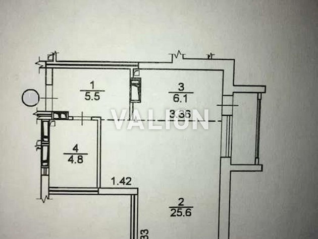 Продам 1-комнатную квартиру площадью 45 м2, ул. Драгоманова 10, Позняки, ЖК Телескоп