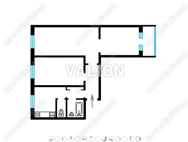 Продажа 3-комнатной квартиры ул.Антонова 43 Соломенский район
