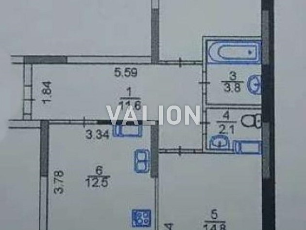 Продажа 2-к квартиры ул Данченко Сергея 34 Подольский район