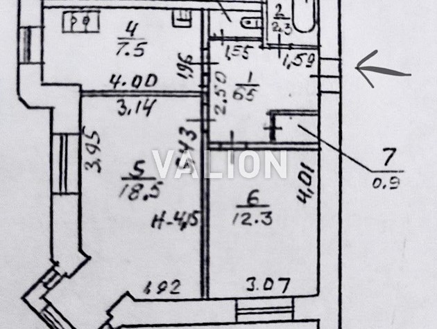 Продаж,без%: 2-кімнатна квартира 49,1м2 у царському будинку у самому центрі Києва!(*висота стель 4.15м)