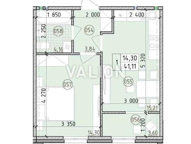 Продаж 1-кімнатної квартири в ЖК Нова Англія