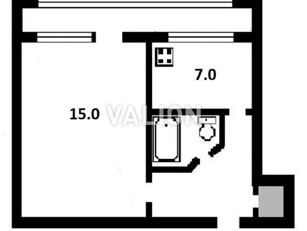 Светлая 1к квартира возле м. Левобережная, ул. Флоренции,12б