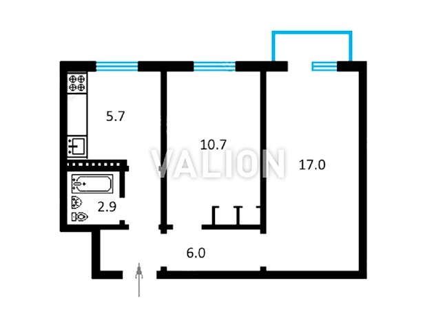 Продам без % 2-к.кв. Отрадный, Соломенка, ул. Метростроевская 3